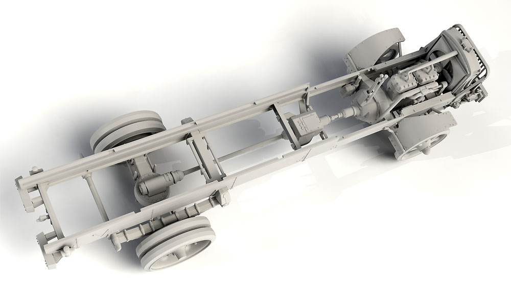 WW1 アメリカ陸軍 トラック スタンダード B リバティ シリーズ 2 プラモデル (ICM 1/35 ミリタリービークル・フィギュア No.35651) 商品画像_4