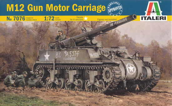 M12 155mm 自走砲 プラモデル (イタレリ 1/72 ミリタリーシリーズ No.7076) 商品画像