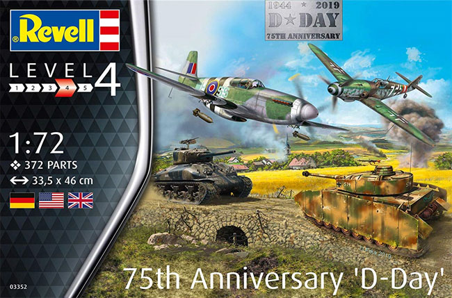 75th アニバーサリーセット D-DAY プラモデル (レベル 1/72 飛行機 No.03352) 商品画像