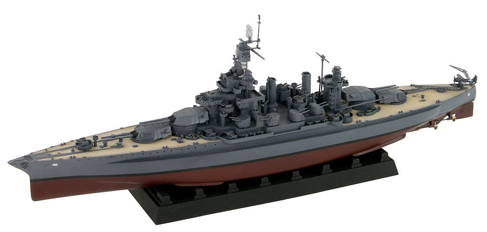 アメリカ海軍 コロラド級戦艦 BB-46 メリーランド 1945 旗・艦名プレート エッチングパーツ付き プラモデル (ピットロード 1/700 スカイウェーブ W シリーズ No.W199NH) 商品画像_1