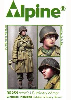 アルパイン 1/35 フィギュア WW2 アメリカ陸軍 カービン銃を持つ冬季装備の下士官