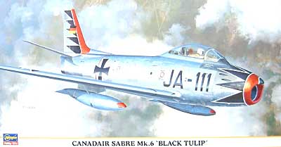 カナディア セイバー Mk.6 ブラック チューリップ プラモデル (ハセガワ 1/48 飛行機 限定生産 No.09532) 商品画像