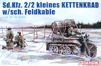 Sd.Kfz.2/2 ケッテンクラート w/フィールドケーブル プラモデル (ドラゴン 1/35 