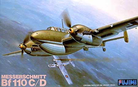メッサーシュミット Bf110C/D プラモデル (フジミ 1/48 AIR CRAFT（シリーズQ） No.Q-002) 商品画像