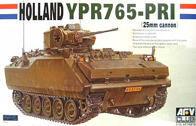 オランダ陸軍 YPR765-PRI 装甲歩兵戦闘車(25㎜機関砲搭載型） プラモデル (AFV CLUB 1/35 AFV シリーズ No.AF35S14) 商品画像