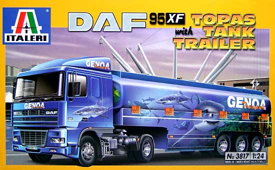 DAF 95XF & タンクトレーラーセット プラモデル (イタレリ 1/24　トラックシリーズ No.3817) 商品画像