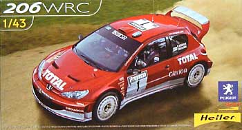 プジョー 206 WRC 2003 Gronholm プラモデル (エレール 1/43 カーモデル No.80113) 商品画像