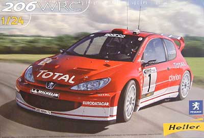 プジョー 206WRC 2003 Gronholm プラモデル (エレール 1/24 カーモデル No.80752) 商品画像