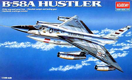 B-58A ハスラー プラモデル (アカデミー 1/144 Scale Aircrafts No.4442) 商品画像