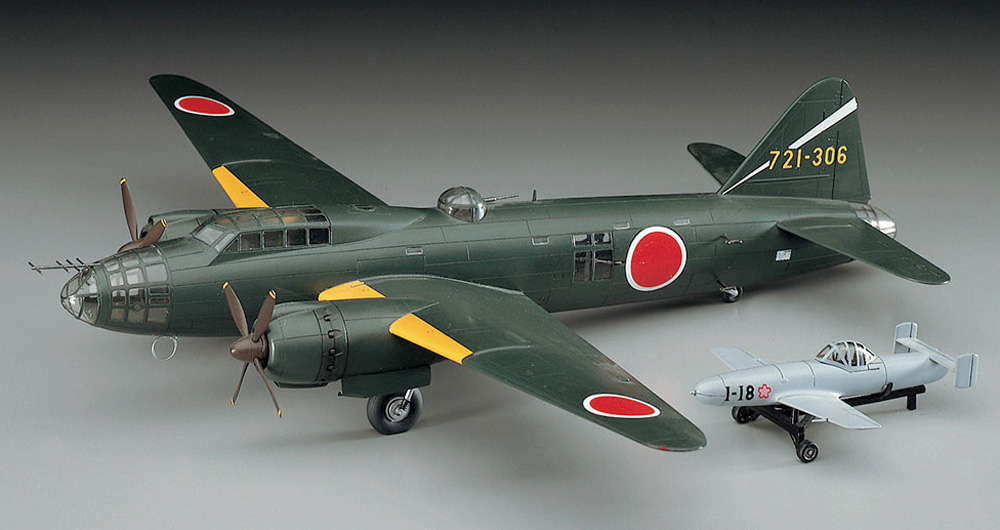 三菱 Ｇ4Ｍ2Ｅ 一式陸上攻撃機 24型丁 桜花11型付 プラモデル (ハセガワ 1/72 飛行機 Eシリーズ No.E020) 商品画像_2