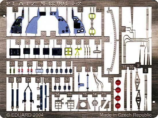 航空自衛隊 F-2A用 エッチングパーツ エッチング (プラッツ 1/48 アクセサリーパーツ No.M48-004) 商品画像_1
