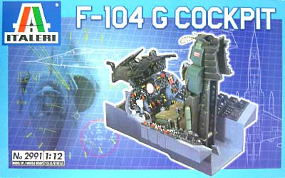 F-104G コクピット プラモデル (イタレリ 1/12 コクピット No.2991) 商品画像