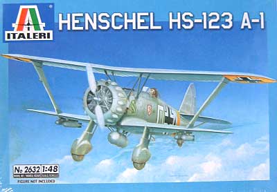 ヘンシェル Hs-123A-1 プラモデル (イタレリ 1/48 飛行機シリーズ No.2632) 商品画像