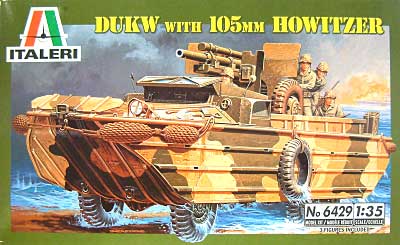 DUKW (105mm榴弾砲付） プラモデル (イタレリ 1/35 ミリタリーシリーズ No.6429) 商品画像