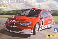 エレール 1/24 カーモデル プジョー 206WRC 2003 Gronholm