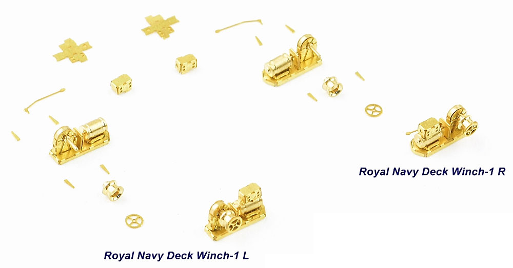 ウィンチセット C イギリス海軍用 エッチング (インフィニモデル 1/350 艦船用エッチングパーツ No.IMP35042R1) 商品画像_2