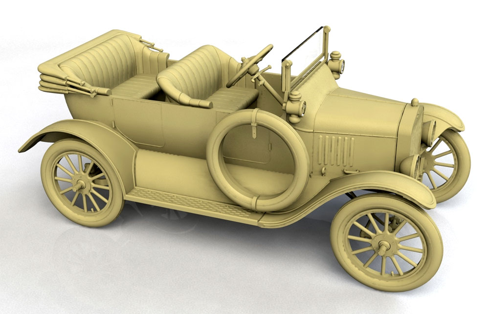 T型フォード 1917 オーストラリア陸軍 スタッフカー プラモデル (ICM 1/35 ミリタリービークル・フィギュア No.35667) 商品画像_3