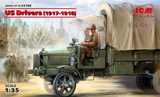 US ドライバーズ 1917-1918 プラモデル (ICM 1/35 ミリタリービークル・フィギュア No.35706) 商品画像