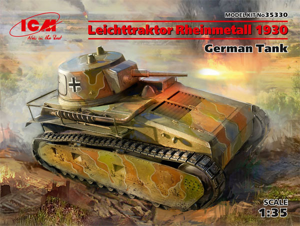 ドイツ 軽戦車 ライヒトトラクトーア ラインメタル 1930 プラモデル (ICM 1/35 ミリタリービークル・フィギュア No.35330) 商品画像