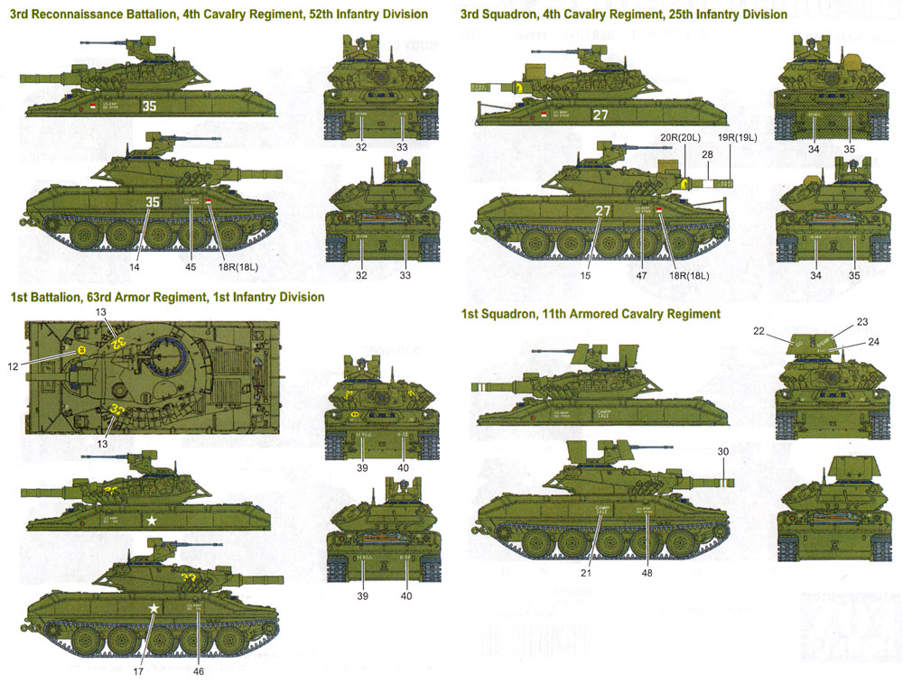 M551 シェリダン ベトナム戦争 デカールセット 1 デカール (フォックスモデル (FOX MODELS) AFVデカール No.D035026) 商品画像_2