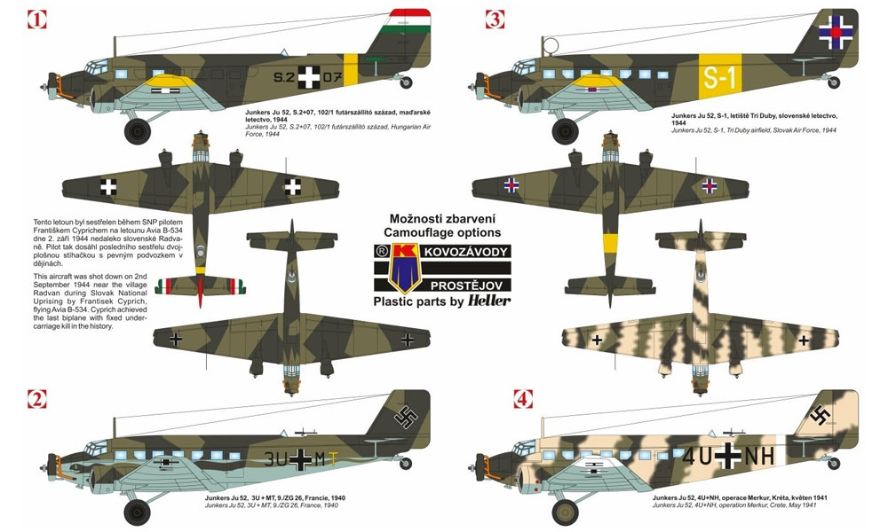 ユンカース Ju52 タンテ・ユー プラモデル (KPモデル 1/72 エアクラフト プラモデル No.KPM0128) 商品画像_1