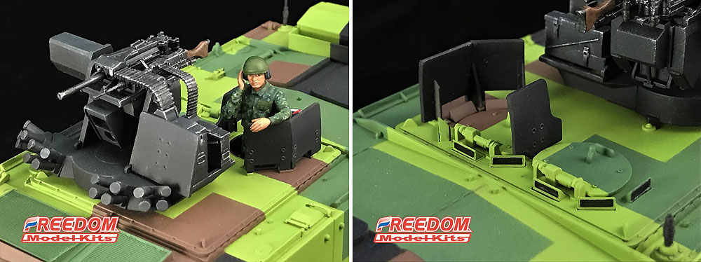 ROCA CM-33 雪豹 TICV w/40mm グレネードマシンガン RWS プラモデル (フリーダムモデル 1/35 ミリタリーミニチュアワールド No.15102) 商品画像_4