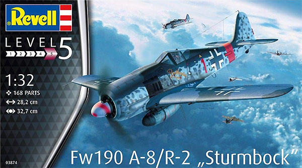 フォッケウルフ Fw190A-8/R-2 シュトゥルムボック プラモデル (レベル 1/32 Aircraft No.03874) 商品画像