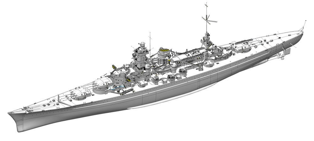 ドイツ海軍 巡洋戦艦 シャルンホルスト 1940 ノルウェー沖 プラモデル (ドラゴン 1/350 Modern Sea Power Series No.1062) 商品画像_1