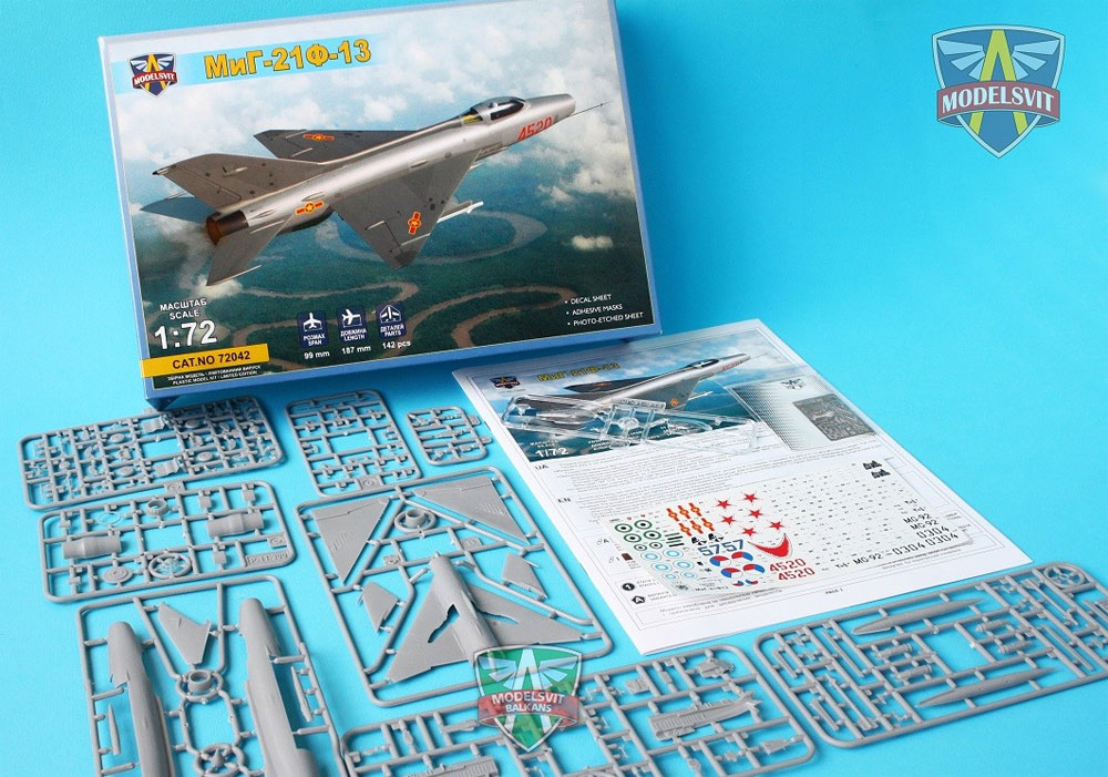 MiG-21F-13 プラモデル (モデルズビット 1/72 エアクラフト プラモデル No.72042) 商品画像_1