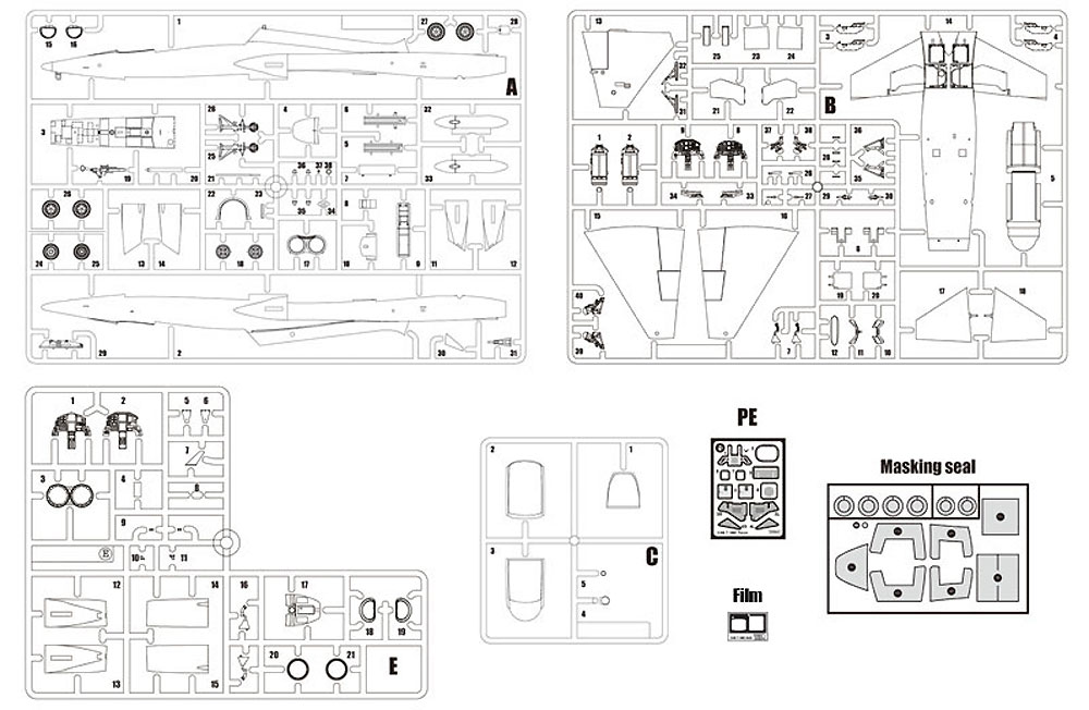 T-38C タロン アメリカ空軍 プラモデル (ウルフパック ウルフパックデザイン キット シリーズ No.WP10007) 商品画像_1