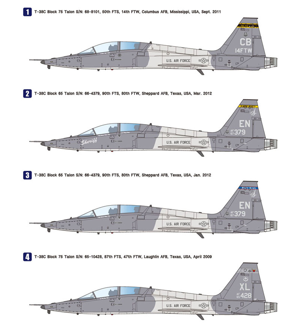 T-38C タロン アメリカ空軍 プラモデル (ウルフパック ウルフパックデザイン キット シリーズ No.WP10007) 商品画像_3