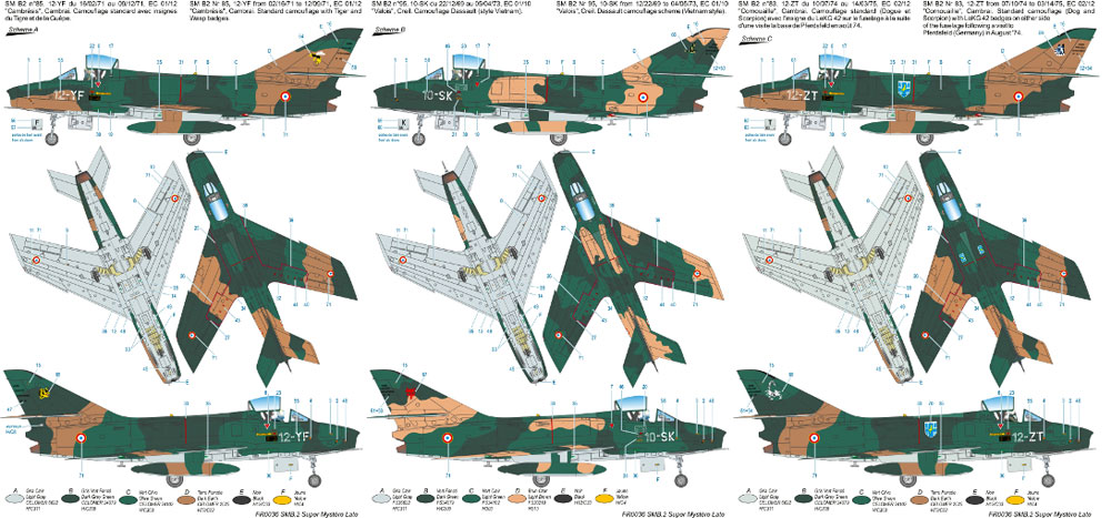 ダッソー SMB-2 シュペル ミステール B2 後期 プラモデル (アズール 1/72 航空機モデル No.FR036) 商品画像_2