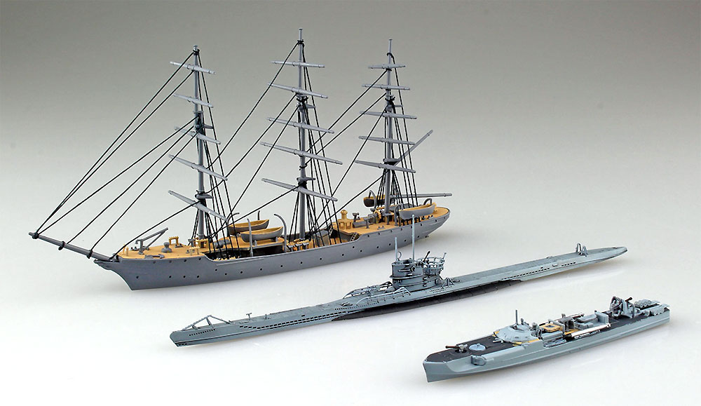 ドイツ海軍 クリスチャン ラディック & Sボート & Uボート プラモデル (アオシマ 1/350 アイアンクラッド No.4905083056578) 商品画像_2