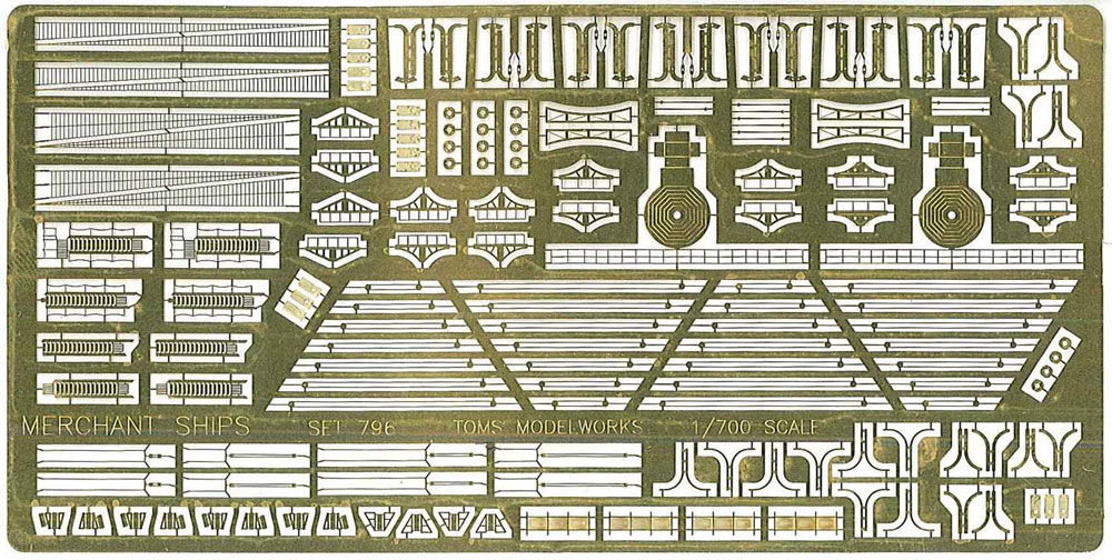 日本商船用 エッチングパーツ エッチング (トムスモデル 1/700 艦船用エッチングパーツシリーズ No.PE333) 商品画像_1