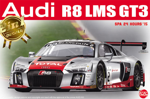 アウディ R8 LMS GT3 2015 スパ24時間レース プラモデル (NuNu 1/24 レーシングシリーズ No.PN24004) 商品画像