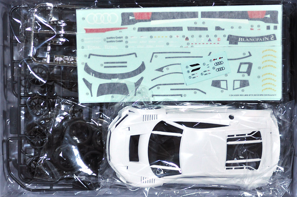 アウディ R8 LMS GT3 2015 スパ24時間レース プラモデル (NuNu 1/24 レーシングシリーズ No.PN24004) 商品画像_1