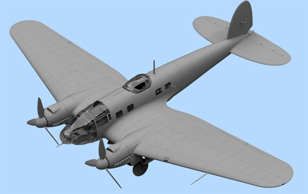 ハインケル He111H-6 爆撃機 北アフリカ プラモデル (ICM 1/48 エアクラフト プラモデル No.48265) 商品画像_2