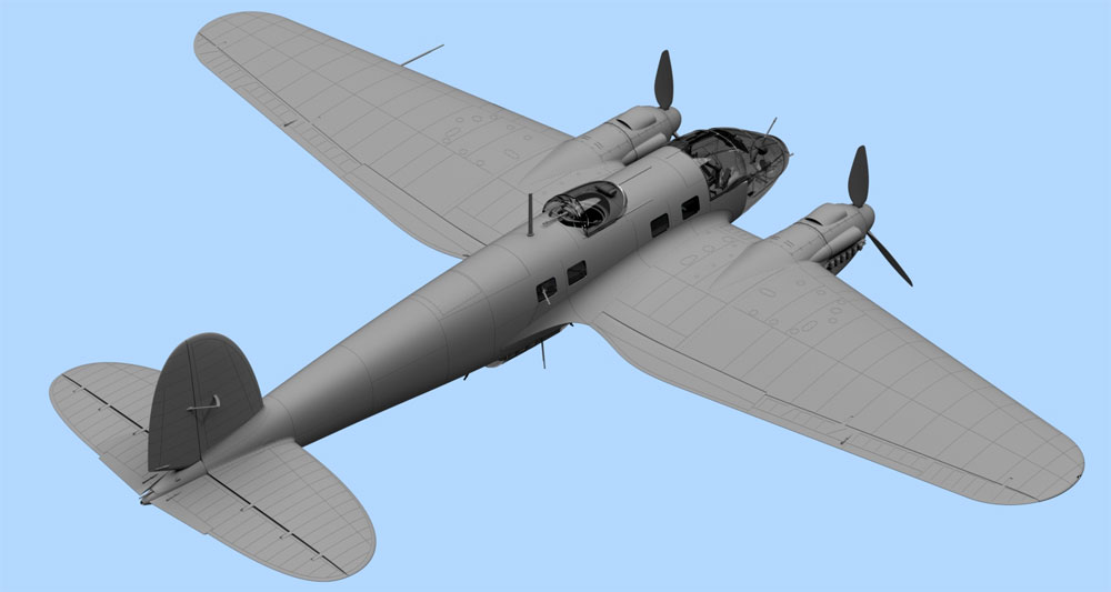 ハインケル He111H-6 爆撃機 北アフリカ プラモデル (ICM 1/48 エアクラフト プラモデル No.48265) 商品画像_3