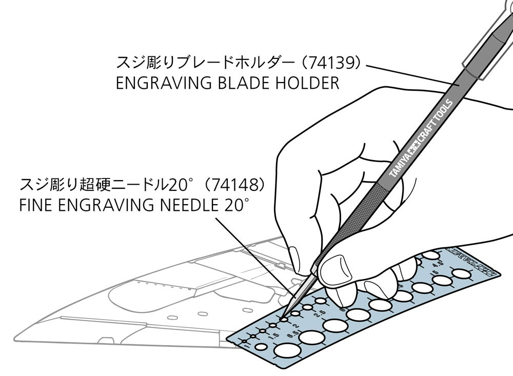 モデリングテンプレート 円 1-12.5mm テンプレート (タミヤ タミヤ クラフトツール No.150) 商品画像_2