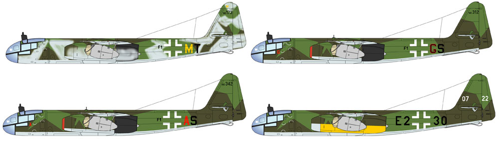 アラド Ar234B ブリッツ プラモデル (プラッツ 航空模型特選シリーズ No.AE-014) 商品画像_3