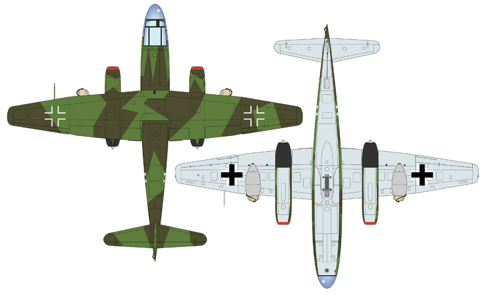 アラド Ar234B ブリッツ プラモデル (プラッツ 航空模型特選シリーズ No.AE-014) 商品画像_4