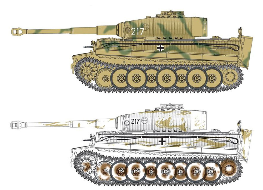 Sd.Kfz.181 ティーガー 1 中期生産型 w/ツィメリットコーティング オットー・カリウス マリナーファの戦い 1944 プラモデル (ドラゴン 1/35 '39-'45 Series No.6888) 商品画像_2