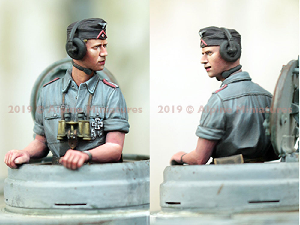 WW2 ドイツ陸軍 上着を脱いだ夏場の戦車兵 #1 レジン (アルパイン 1/35 フィギュア No.35263) 商品画像_4