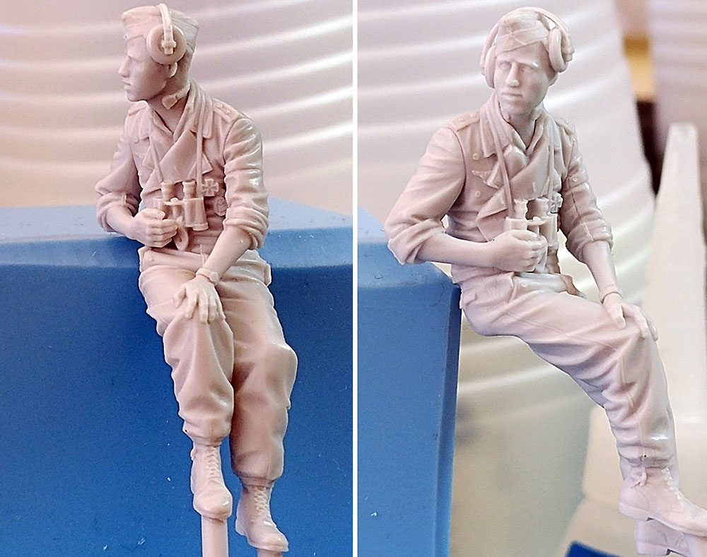 WW2 ドイツ陸軍 腕まくりした夏場の戦車兵 #2 レジン (アルパイン 1/35 フィギュア No.35264) 商品画像_2
