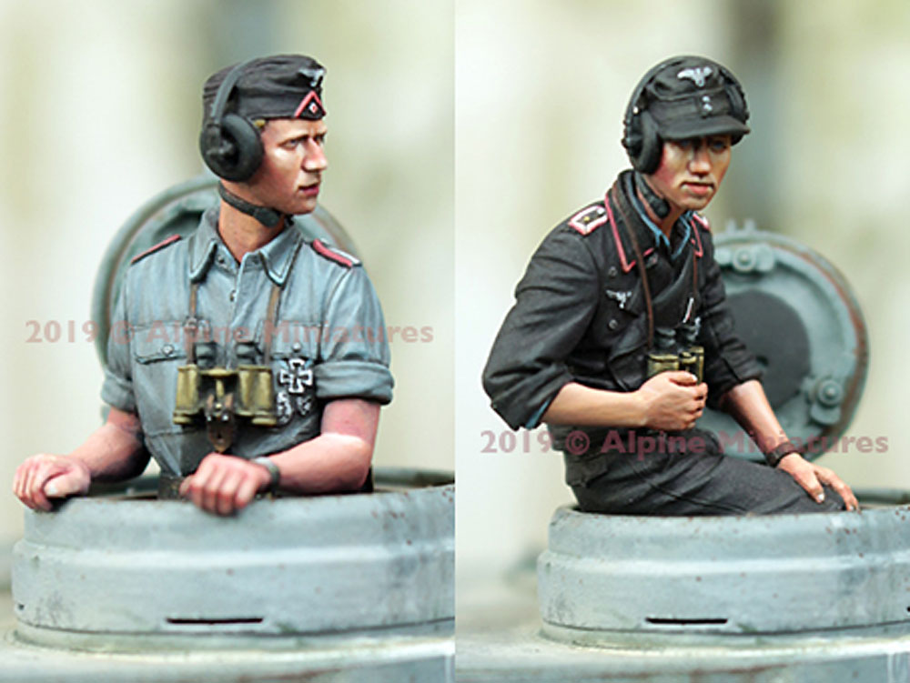 WW2 ドイツ陸軍 夏場の戦車兵セット (2体) レジン (アルパイン 1/35 フィギュア No.35265) 商品画像_3