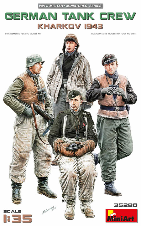 ドイツ戦車兵 ハリコフ 1943 プラモデル (ミニアート 1/35 WW2 ミリタリーミニチュア No.35280) 商品画像