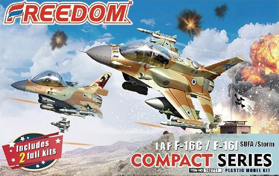 IAF F-16C バラク & F-16I スーファ プラモデル (フリーダムモデル コンパクトシリーズ No.162711) 商品画像