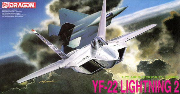 YF-22 ライトニング 2 プラモデル (ドラゴン 1/72 Air Superiority Series No.2508) 商品画像