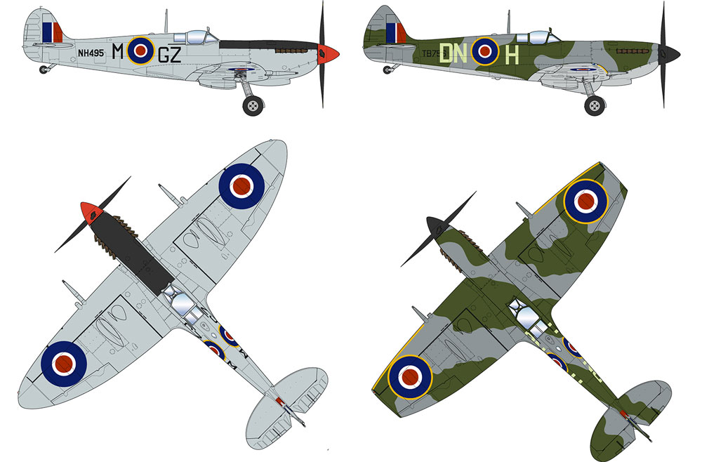 スピットファイア Mk.9 ハイバック プラモデル (プラッツ 航空模型特選シリーズ No.AE-015) 商品画像_4