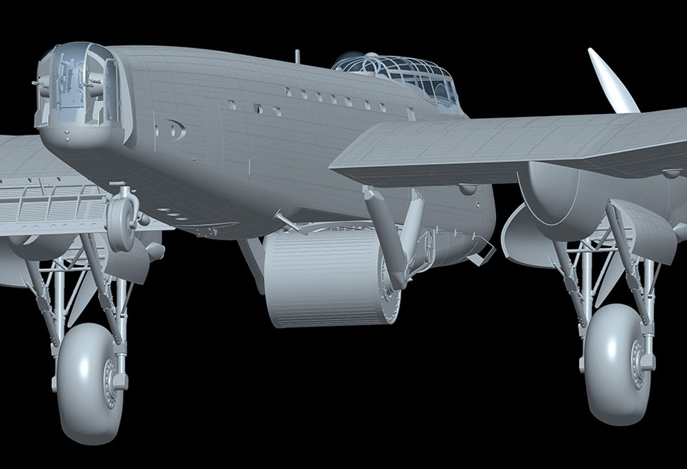アブロ ランカスター B Mk.3 ダムバスター プラモデル (HKモデル 1/32 エアクラフト No.01E011) 商品画像_4